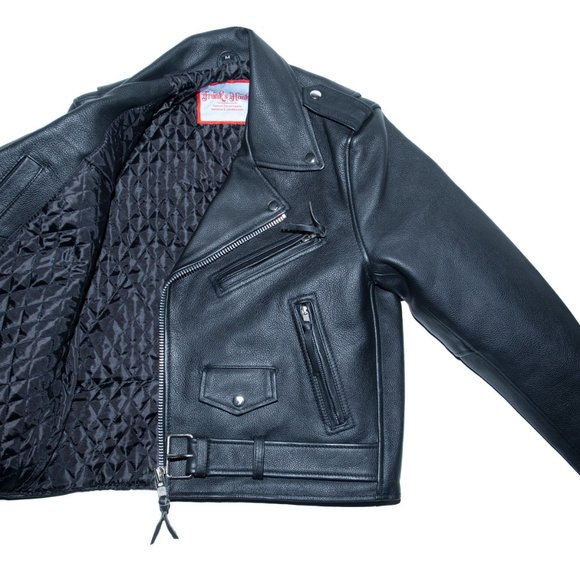 BRAND NEW Classic Women's Leather Motorcycle Jacket -Size M - Picture 3 of 11